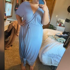 Blue maxi dress